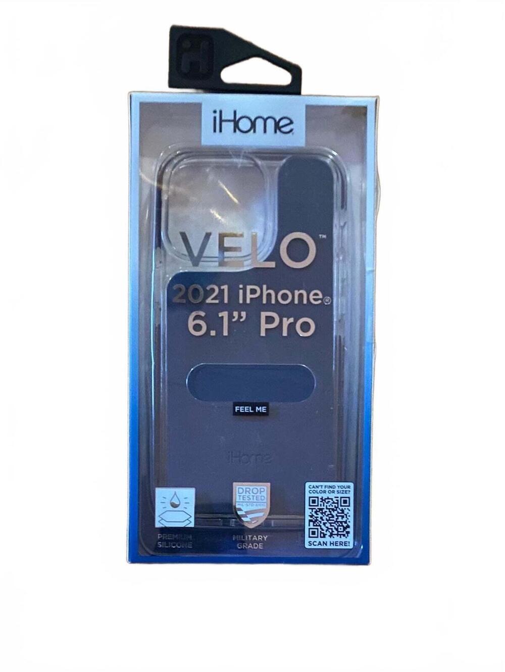 iHome Velo Silicone Impact Case for 2021 iPhone 6.1 Inch Pro Blue